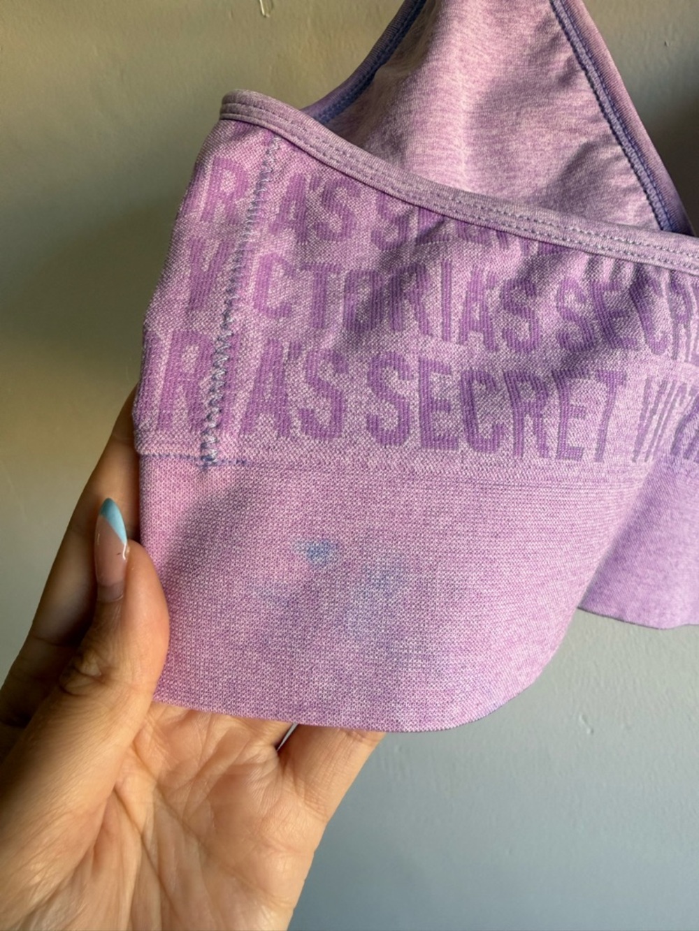 NWT Victorias Secret Purple Logo Bralette size Large - Picture 3 of 4